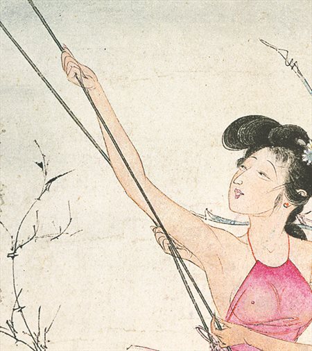 黄岛-胡也佛的仕女画和最知名的金瓶梅秘戏图